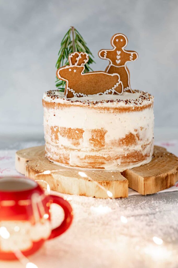 Kreek Grens spontaan Naked Gingerbread Kersttaart - Francesca Kookt