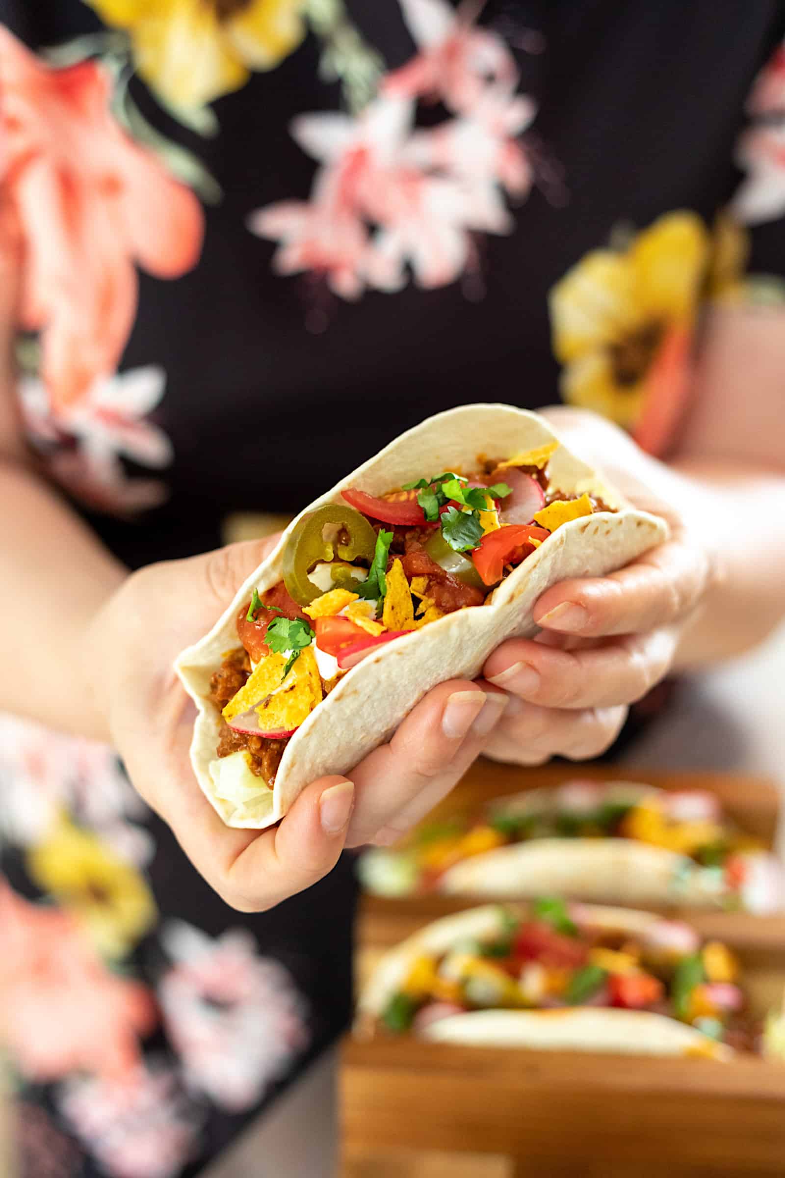 Smokey beef taco s met radijsjes en jalapeños Francesca Kookt