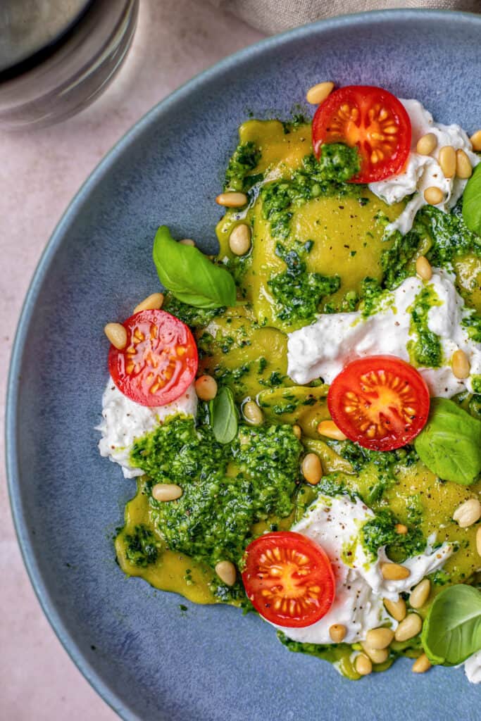 Ravioli Met Spinaziepesto Burrata En Honingtomaten Francesca Kookt 